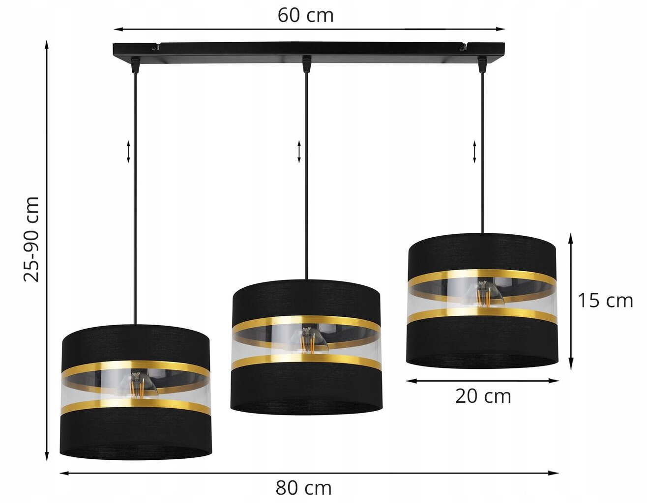 LightHome kulons Elegance Gold cena un informācija | Piekaramās lampas | 220.lv