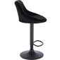 Bāra krēsls Restock Mode melns samta komplekts 2gab. cena un informācija | Virtuves un ēdamistabas krēsli | 220.lv