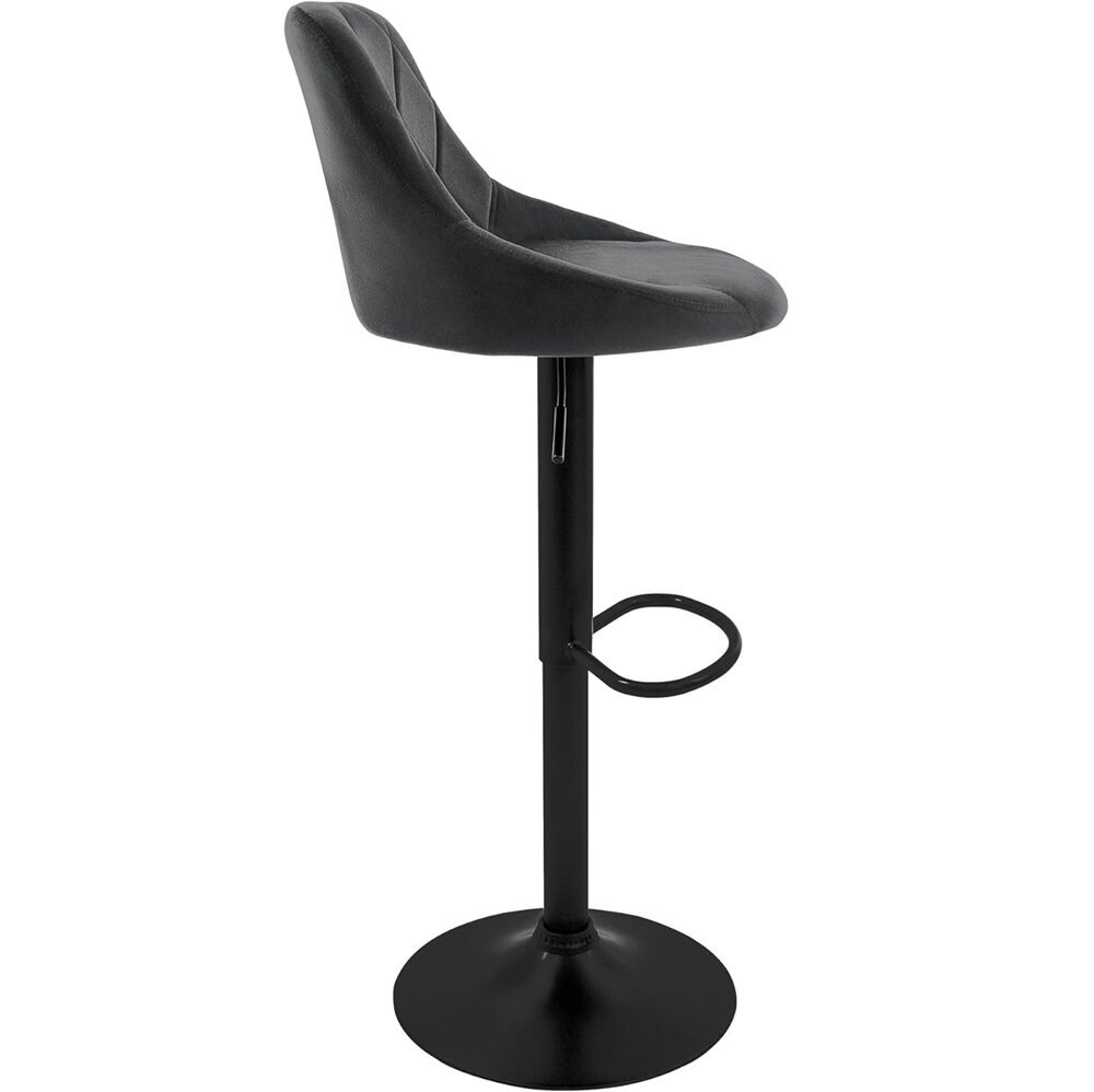 Bāra krēsls Restock Mode pelēks samta, 2gab. cena un informācija | Virtuves un ēdamistabas krēsli | 220.lv