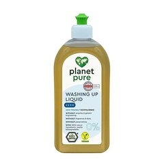 Planet Pure trauku mazgāšanas līdzeklis, 500 ml цена и информация | Средства для мытья посуды | 220.lv