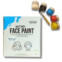 Натуральные краски для лица BioKidd, набор красок 5х10мл цена и информация | Карнавальные костюмы, парики и маски | 220.lv