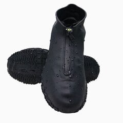 Gumijas ūdensnecaurlaidīgas kurpes ar rāvējslēdzēja izmēru "43-48" - melns цена и информация | Для ухода за обувью и одеждой | 220.lv