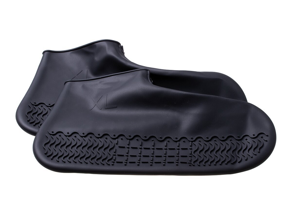 Gumijas ūdensnecaurlaidīgas kurpes ar rāvējslēdzēja izmēru "43-48" - melns cena un informācija | Līdzekļi apģērbu un apavu kopšanai | 220.lv