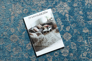 Шерстяной ковер ANTIGUA 518 75 JS500 OSTA - Орнамент гладкое плетение, синий цена и информация | Ковры | 220.lv