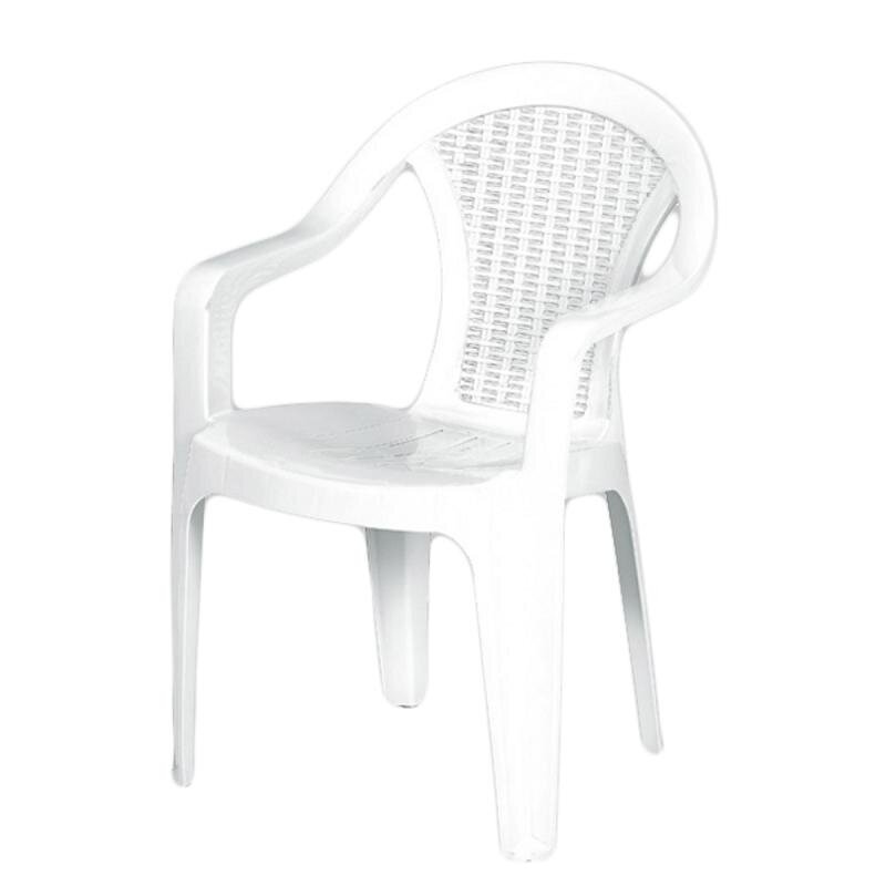 Dārza krēsls 56x42x78 cm, balts цена и информация | Dārza krēsli | 220.lv