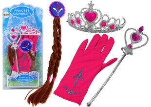 Mazās princeses piederumu komplekts Lean Toys, rozā cena un informācija | Rotaļlietas meitenēm | 220.lv