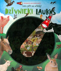 Dzivnieki laukos. Grāmata ar lukturīti. Lasi, pēti un atklāj! cena un informācija | Pasakas | 220.lv