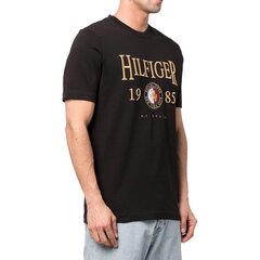 Tommy Hilfiger T-krekls vīriešiem 8720116200690, melns цена и информация | Мужские футболки | 220.lv
