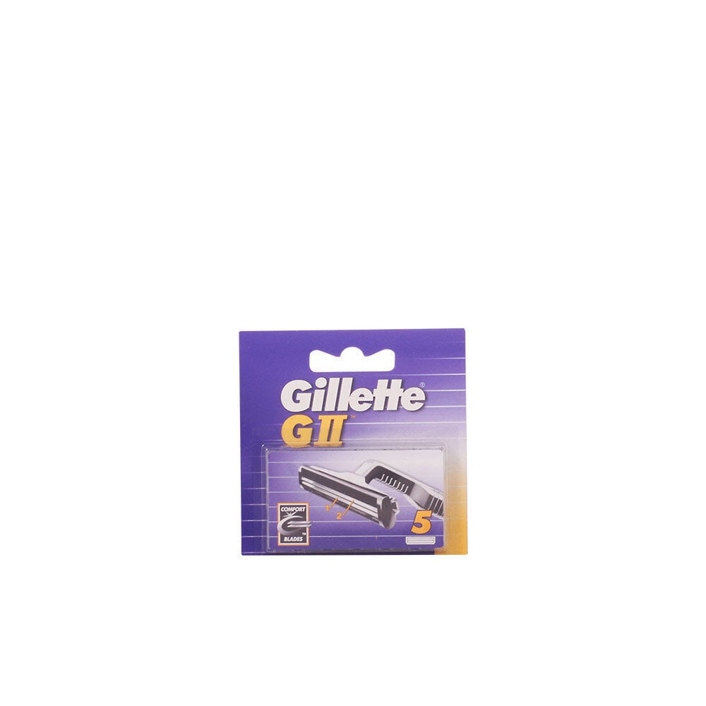 Rezerves skūšanās asmens GII Gillette (5 gab) cena un informācija | Skūšanās piederumi, kosmētika | 220.lv