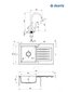 Deante granīta virtuves izlietne Deante Zorba ar jaucējkrānu ZQZVA113, Alabaster цена и информация | Virtuves izlietnes | 220.lv