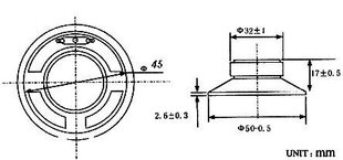 Auto skaļrunis YD50-P 0,5W 8Ohm - 50x17mm цена и информация | Автомобильные динамики | 220.lv