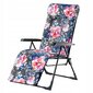 Saliekamais dārza krēsls-zvilnis Kadax Girona Plus Flowers, dažādu krāsu cena un informācija | Dārza krēsli | 220.lv