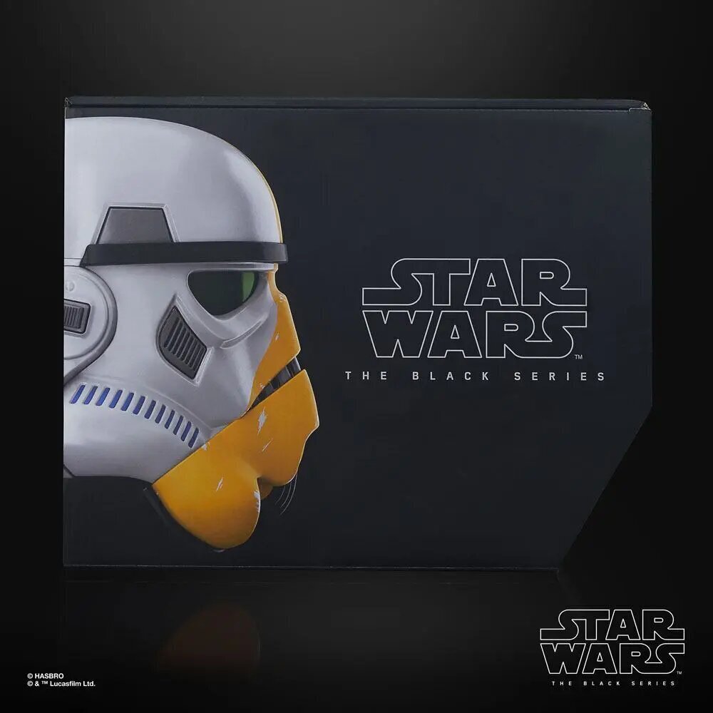 Elektroniskā ķivere Star Wars Mandalorian Black Series, dzeltena cena un informācija | Rotaļlietas zēniem | 220.lv