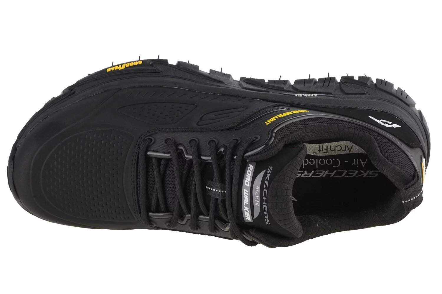 Brīvā laika apavi vīriešiem Skechers Arch Fit Road Walker 237333, melni cena un informācija | Sporta apavi vīriešiem | 220.lv