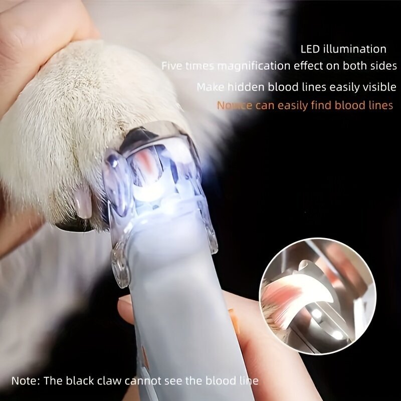 Dzīvnieku nagu LED nagu šķēres cena un informācija | Kopšanas līdzekļi dzīvniekiem | 220.lv