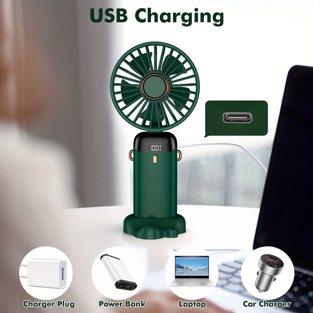 USB miniatūrās portatīvais ventilators цена и информация | Ventilatori | 220.lv