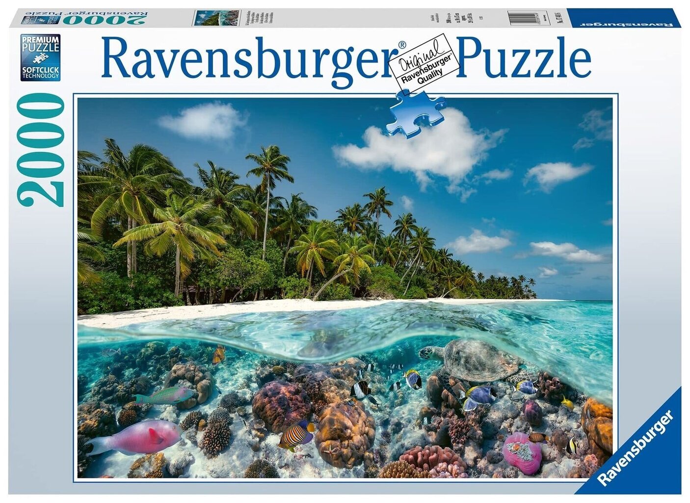 Puzle Ravensburger A Dive in the Maldives, 2000 d. цена и информация | Puzles, 3D puzles | 220.lv