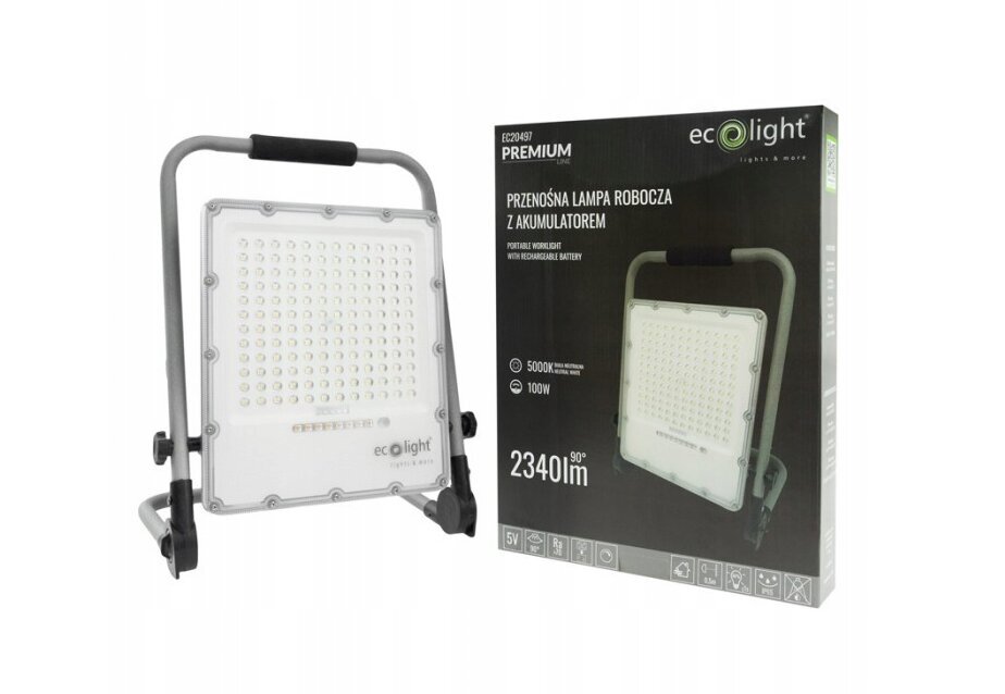Halogēna lampa Eco Light, balta, 1 gab. cena un informācija | Āra apgaismojums | 220.lv