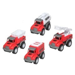 Mini kravas automašīnu komplekts Bigbuy Fun, sarkans cena un informācija | Rotaļlietas zēniem | 220.lv