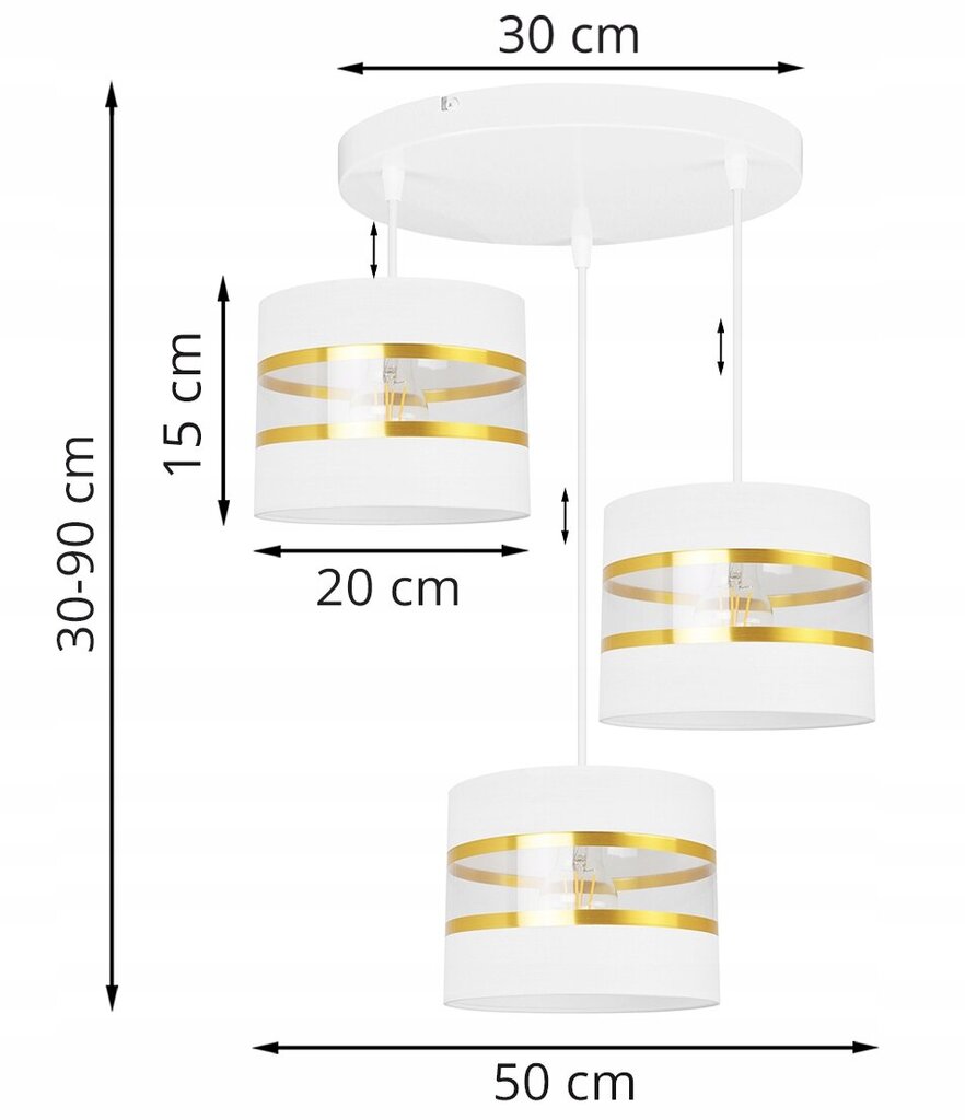 LightHome kulons Elegance Gold cena un informācija | Piekaramās lampas | 220.lv