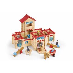 Koka konstruktors Jeujura The Wooden Castle Fort Playset, 300 gab. цена и информация | Конструктор автомобилей игрушки для мальчиков | 220.lv