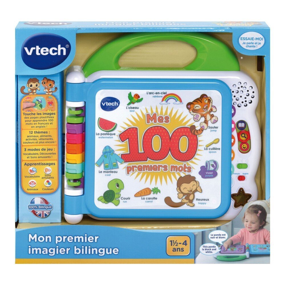 Izglītojošā spēle Vtech My First Bilingual Picture Book cena un informācija | Rotaļlietas zīdaiņiem | 220.lv