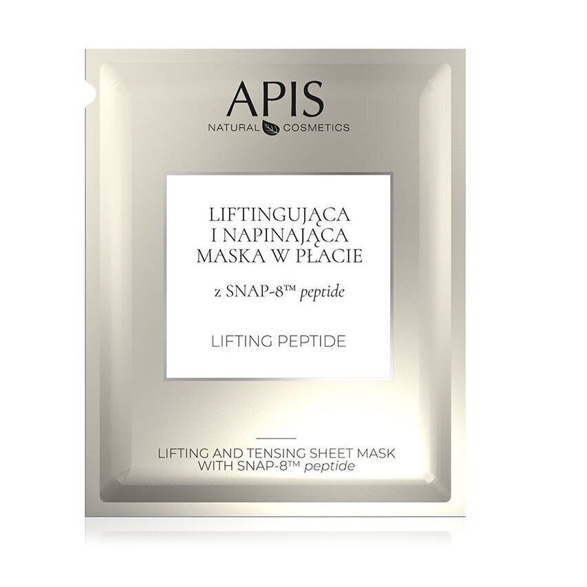 Nostiprinoša lokšņu sejas maska ​​Apis Snap 8 MT Peptide, 20 g cena un informācija | Sejas maskas, acu maskas | 220.lv