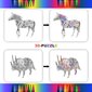 3D puzles krāsojamā grāmata - rokdarbu komplekts TopBine ‎L-01 cena un informācija | Attīstošās rotaļlietas | 220.lv