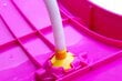 Bērnu slidkalniņš ar ūdens izsmidzināšanas funkciju Keny Toys, rozā 190 cm x 114 cm x Platums 85 cm cena un informācija | Slidkalniņi, kāpšanas konstruktori | 220.lv
