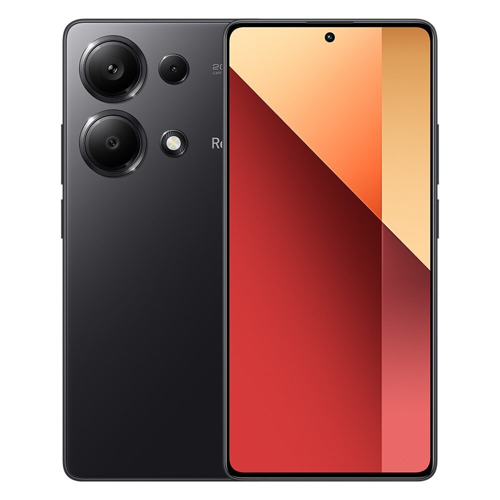 Телефон Xiaomi Redmi Note 13 Pro 5G 12GB|512GB Black цена | 220.lv