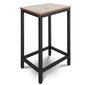Bāra galda komplekts ar 2 krēsliem, brūns /melns cena un informācija | Virtuves galdi, ēdamgaldi | 220.lv