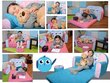 Bērnu dīvāns Fortisline Putni, rozā cena un informācija | Sēžammaisi, klubkrēsli, pufi bērniem | 220.lv