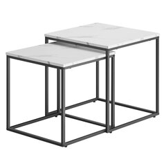 Комплект из двух столов, светло-серый. цена и информация | Журнальные столики | 220.lv