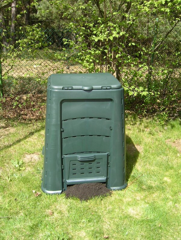 Kompostētājs Ekobat, 600L, zaļš cena un informācija | Komposta kastes un āra konteineri | 220.lv