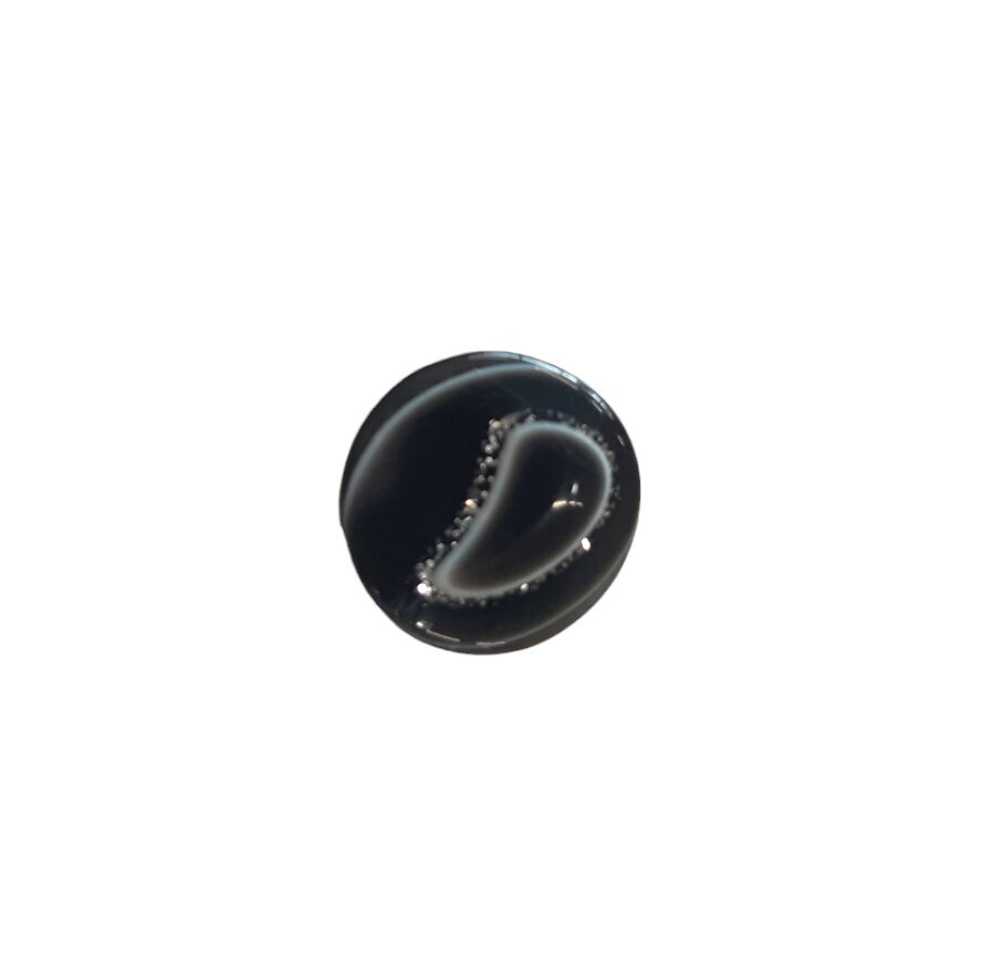 Plastmasas melna apaļa poga ar spīdumiem 13 mm цена и информация | Šūšanas piederumi | 220.lv