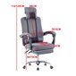 Biroja krēsls Miko ar kāju balstu pelēks cena un informācija | Biroja krēsli | 220.lv