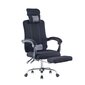 Biroja krēsls Miko ar kāju balstu melns цена и информация | Biroja krēsli | 220.lv