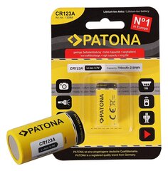 Patona PA-BA-1309 standarta CR123A 16340 LI-ION 3.7V 700mAh akumulators цена и информация | Аккумуляторы для фотокамер | 220.lv