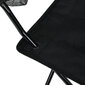 Kempinga krēsli Anter, 2 gab., melni, 80x49x49 cm цена и информация |  Tūrisma mēbeles | 220.lv