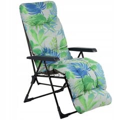 Saliekamais dārza krēsls-zvilnis Kadax Alicante Plus Leaves, dažādu krāsu цена и информация | скамейка со столиком | 220.lv