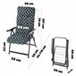 Saliekamais dārza krēsls Kadax Almeria, zaļš cena un informācija | Dārza krēsli | 220.lv