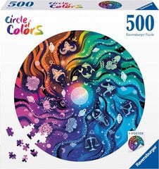 Ravensburger пазл на 500 элементов Circle of Colours - Mushrooms цена и информация | Пазлы | 220.lv