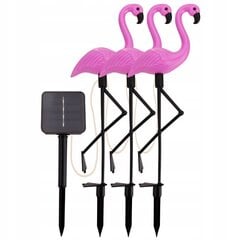 Lampa Flamingo ar saules baterijām Vergionic, rozā, 3 gab. цена и информация | Уличное освещение | 220.lv