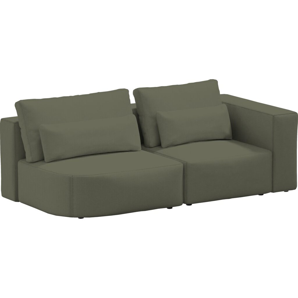 Riposo ottimo 2-vietīgs dīvāns ar noapaļotiem galiem cena un informācija | Dīvāni | 220.lv