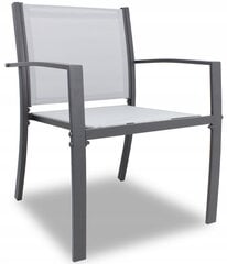 Saliekams dārza krēsls ANH0877, 54x55x86 cm, pelēks цена и информация | Садовые стулья, кресла, пуфы | 220.lv