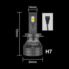 Spuldzes Led Xstorm H7 120W 26000Lm цена и информация | Автомобильные лампочки | 220.lv
