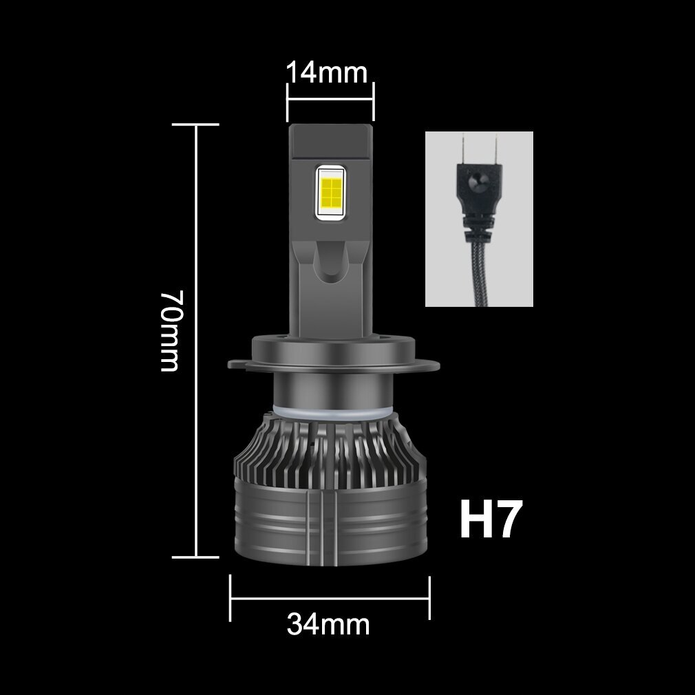 Spuldzes Led Xstorm H7 120W 26000Lm cena un informācija | Auto spuldzes | 220.lv