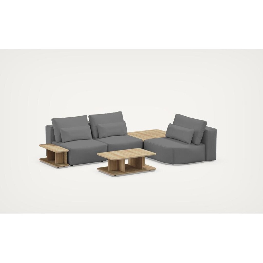Riposo ottimo 3 vietīgs stūra dīvāns ar galdu komplektu cena un informācija | Stūra dīvāni | 220.lv