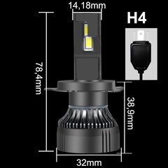 Spuldzes Led Xstorm H4 120W 26000Lm цена и информация | Автомобильные лампочки | 220.lv