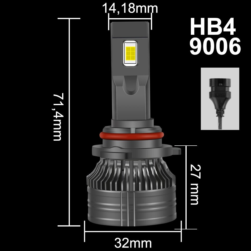 Spuldzes Hb4 Led Xstorm 120W 26000Lm cena un informācija | Auto spuldzes | 220.lv